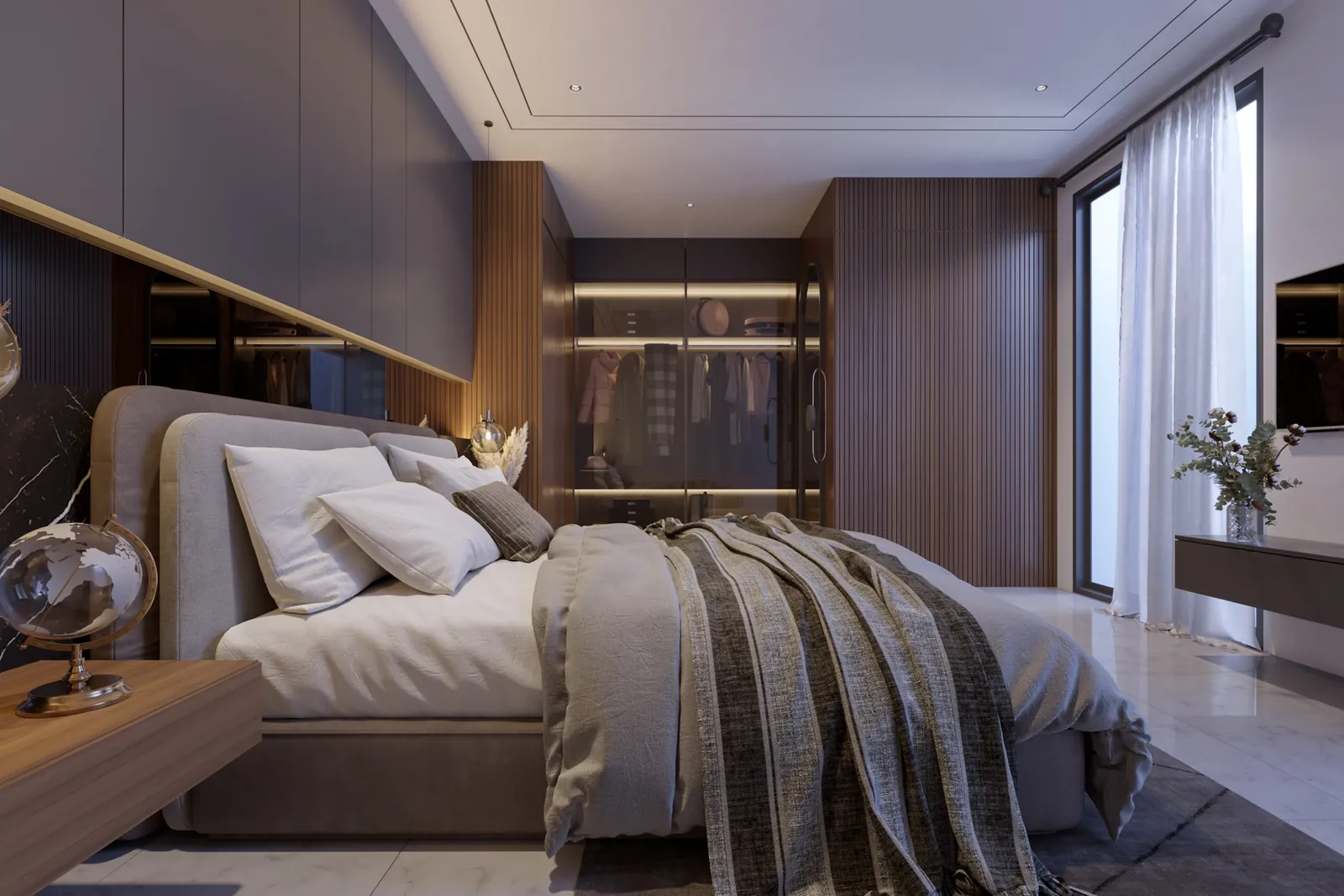 Kamar tidur utama, Interior lainnya